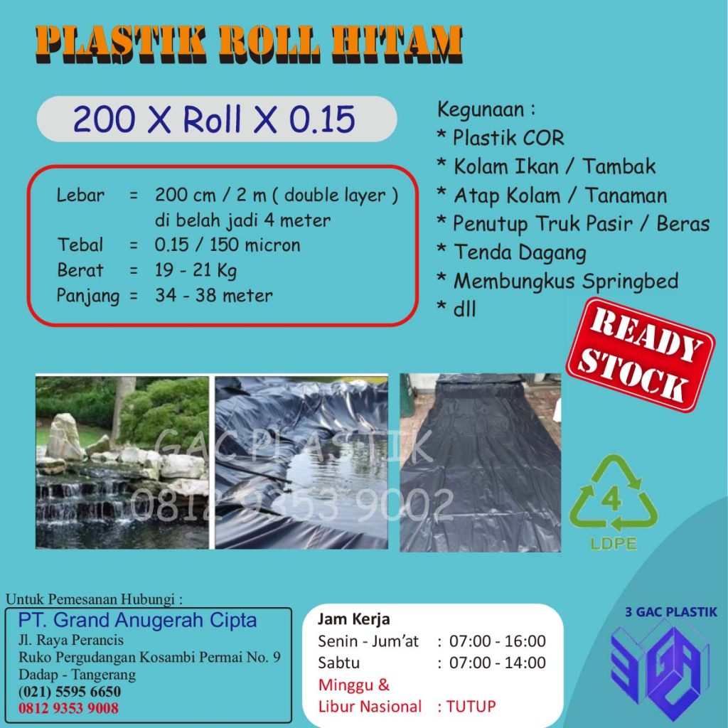 plastik roll hitam