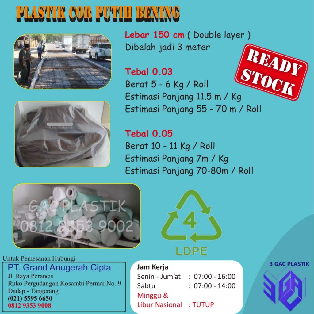 plastik cor bening 2