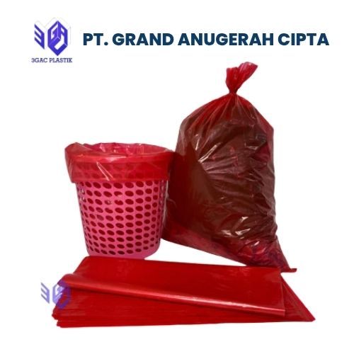 plastik sampah warna merah dari GAC Plastik