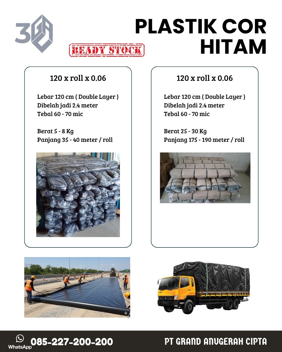 Plastik Cor Hitam